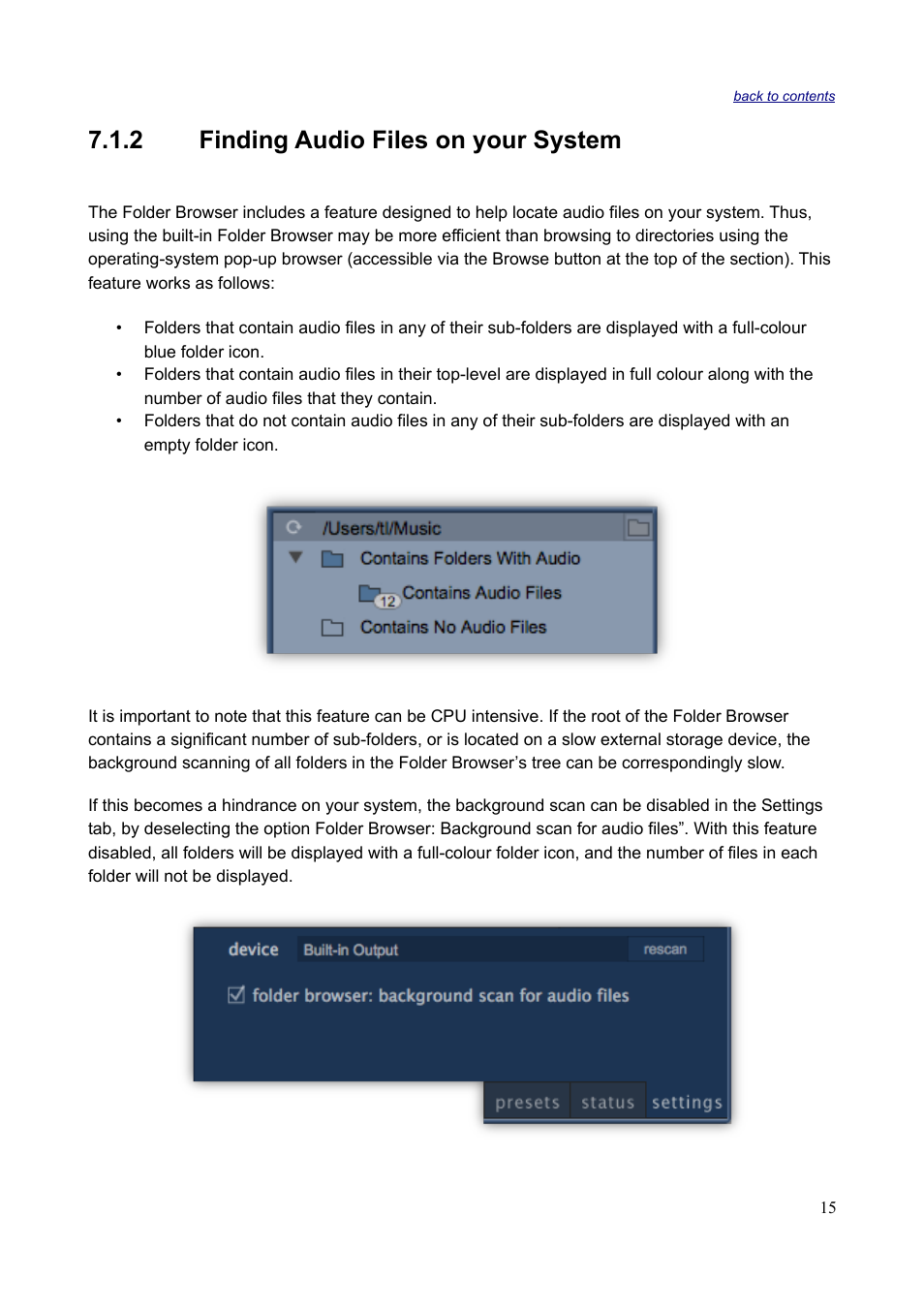 2 finding audio files on your system | Sonnox Fraunhofer Codec Toolbox User Manual | Page 17 / 45