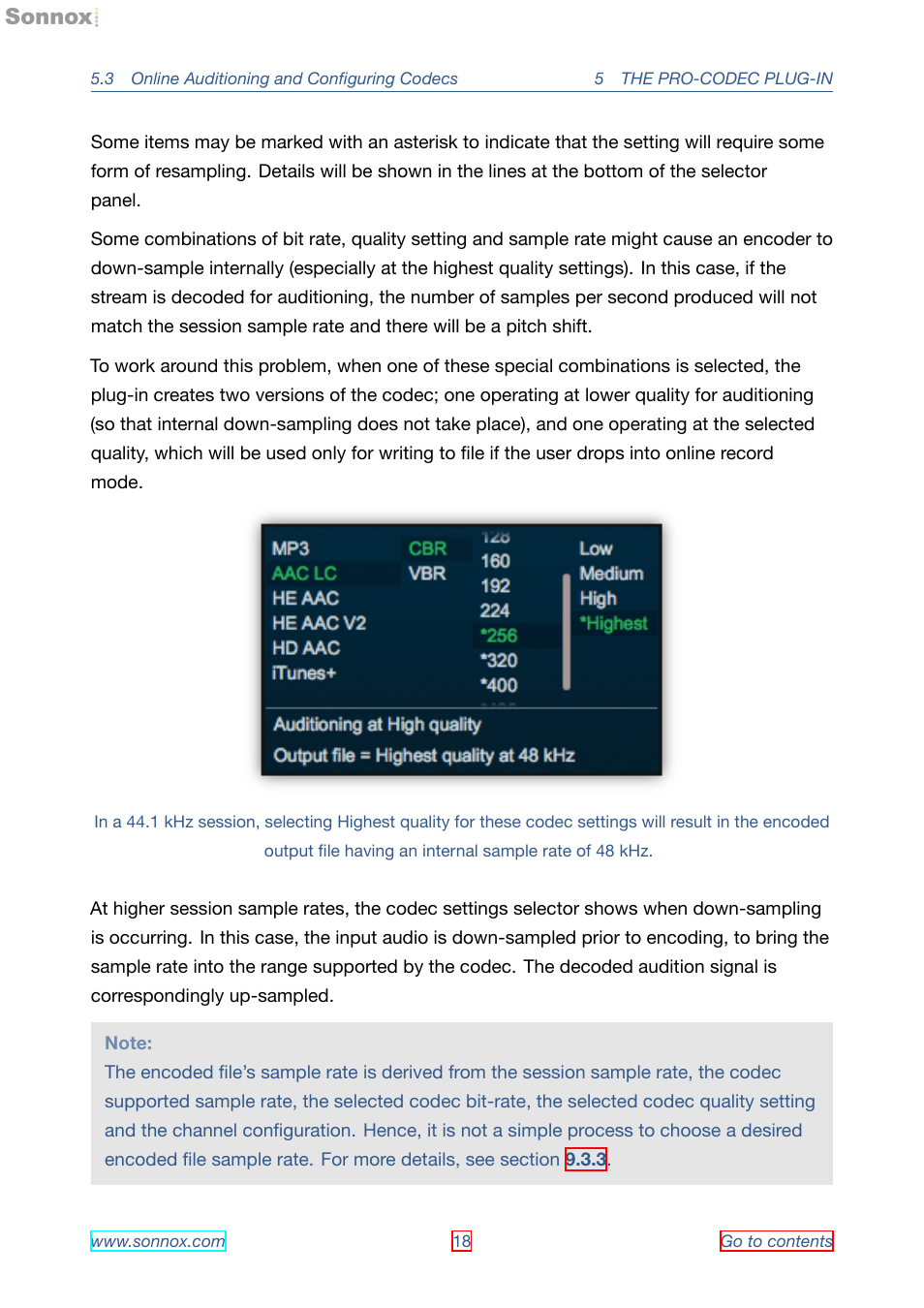 Sonnox Fraunhofer Pro-Codec User Manual | Page 18 / 89