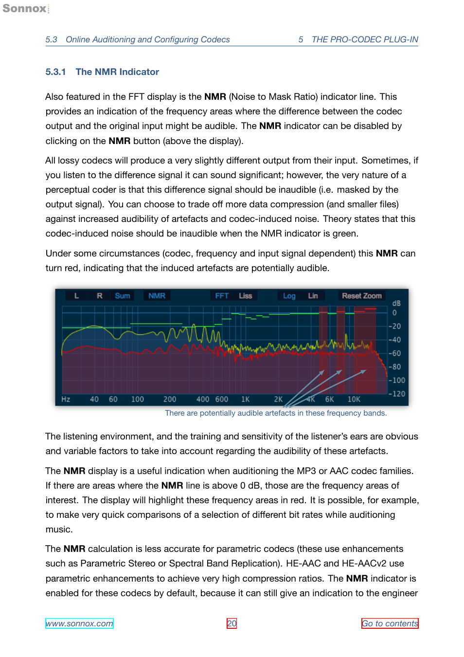 The nmr indicator, 1 the nmr indicator | Sonnox Fraunhofer Pro-Codec User Manual | Page 20 / 89