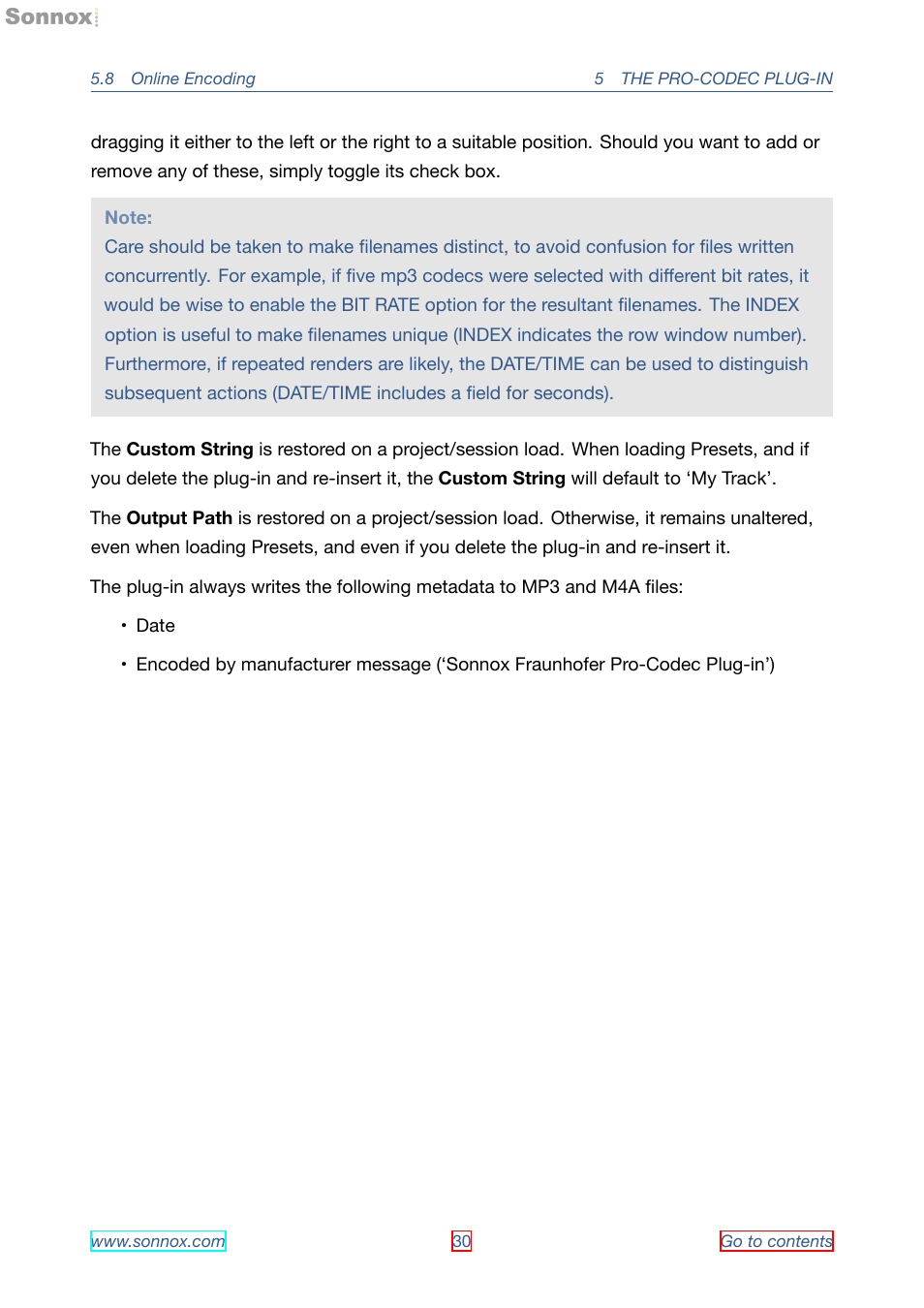 Sonnox Fraunhofer Pro-Codec User Manual | Page 30 / 89