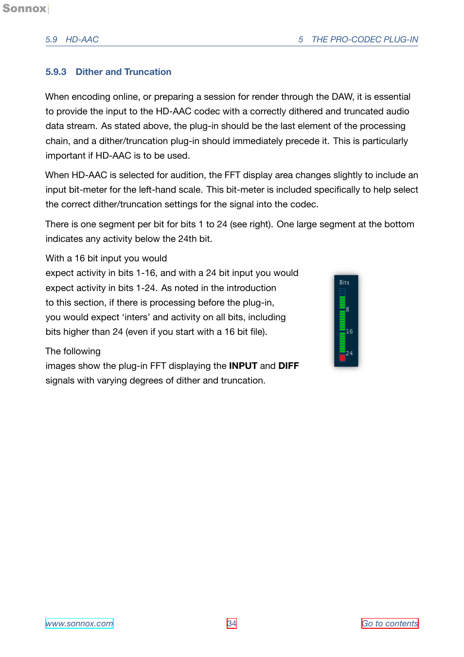 Dither and truncation, 3 dither and truncation | Sonnox Fraunhofer Pro-Codec User Manual | Page 34 / 89