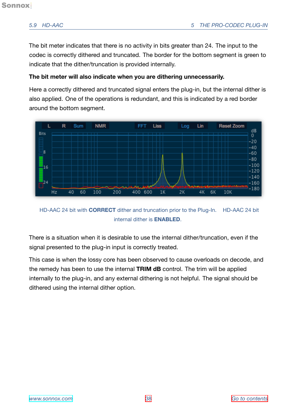Sonnox Fraunhofer Pro-Codec User Manual | Page 38 / 89