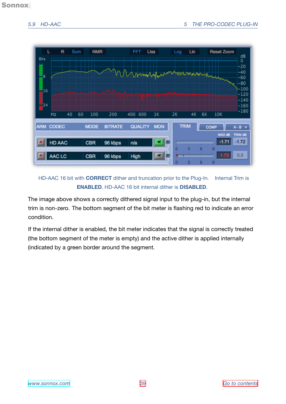 Sonnox Fraunhofer Pro-Codec User Manual | Page 39 / 89