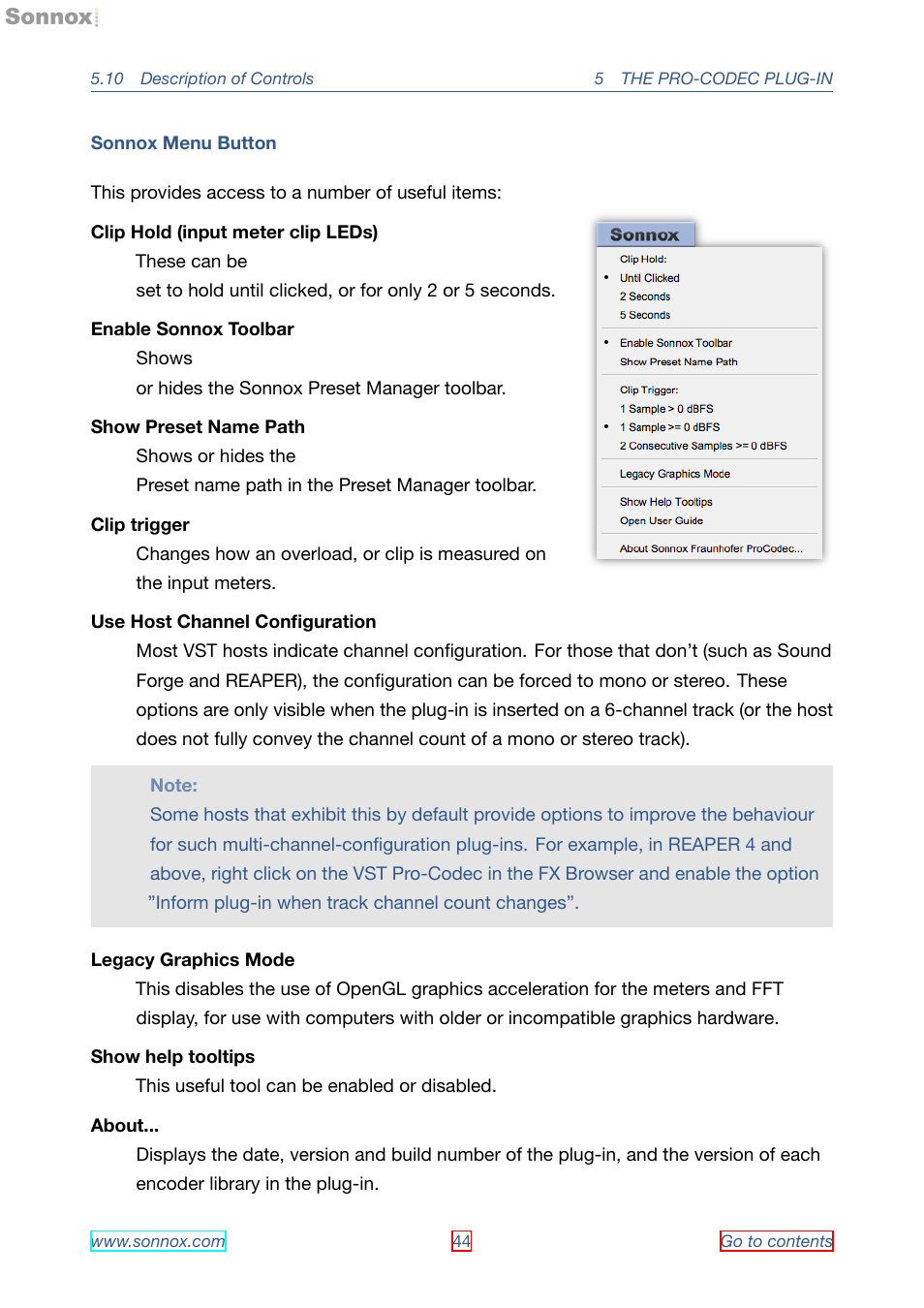 Sonnox Fraunhofer Pro-Codec User Manual | Page 44 / 89