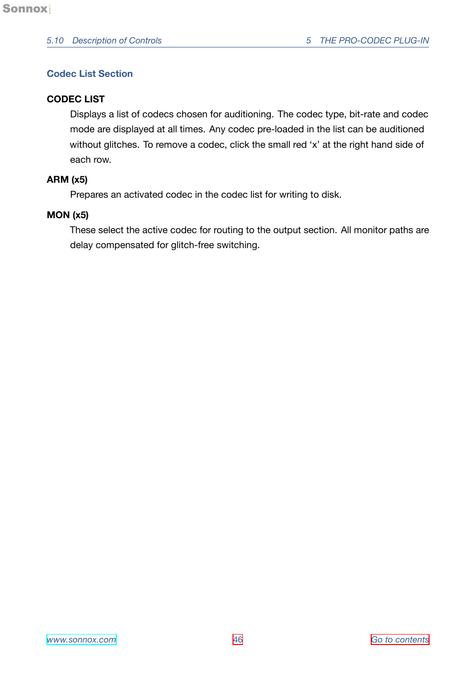 Sonnox Fraunhofer Pro-Codec User Manual | Page 46 / 89