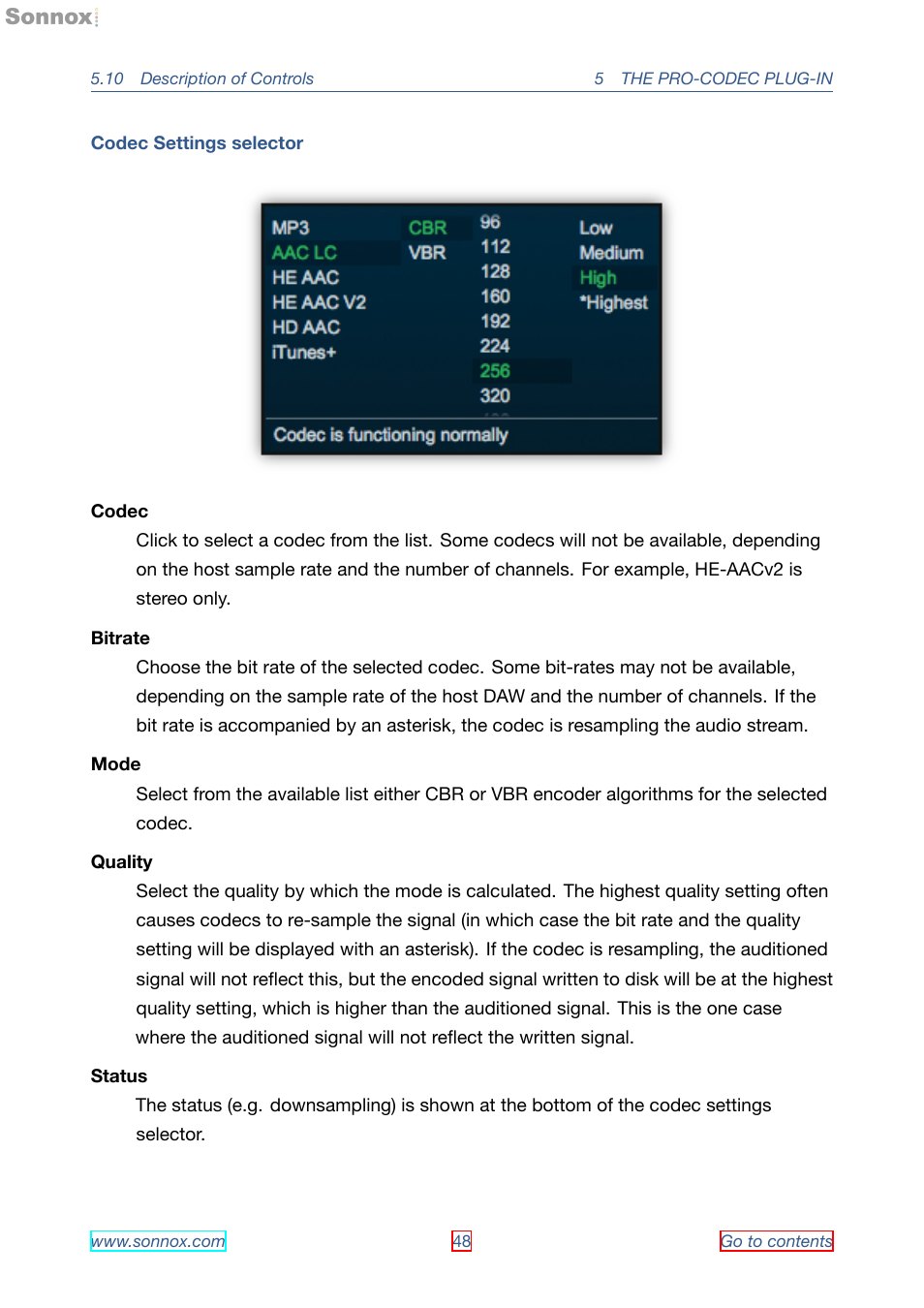 Sonnox Fraunhofer Pro-Codec User Manual | Page 48 / 89