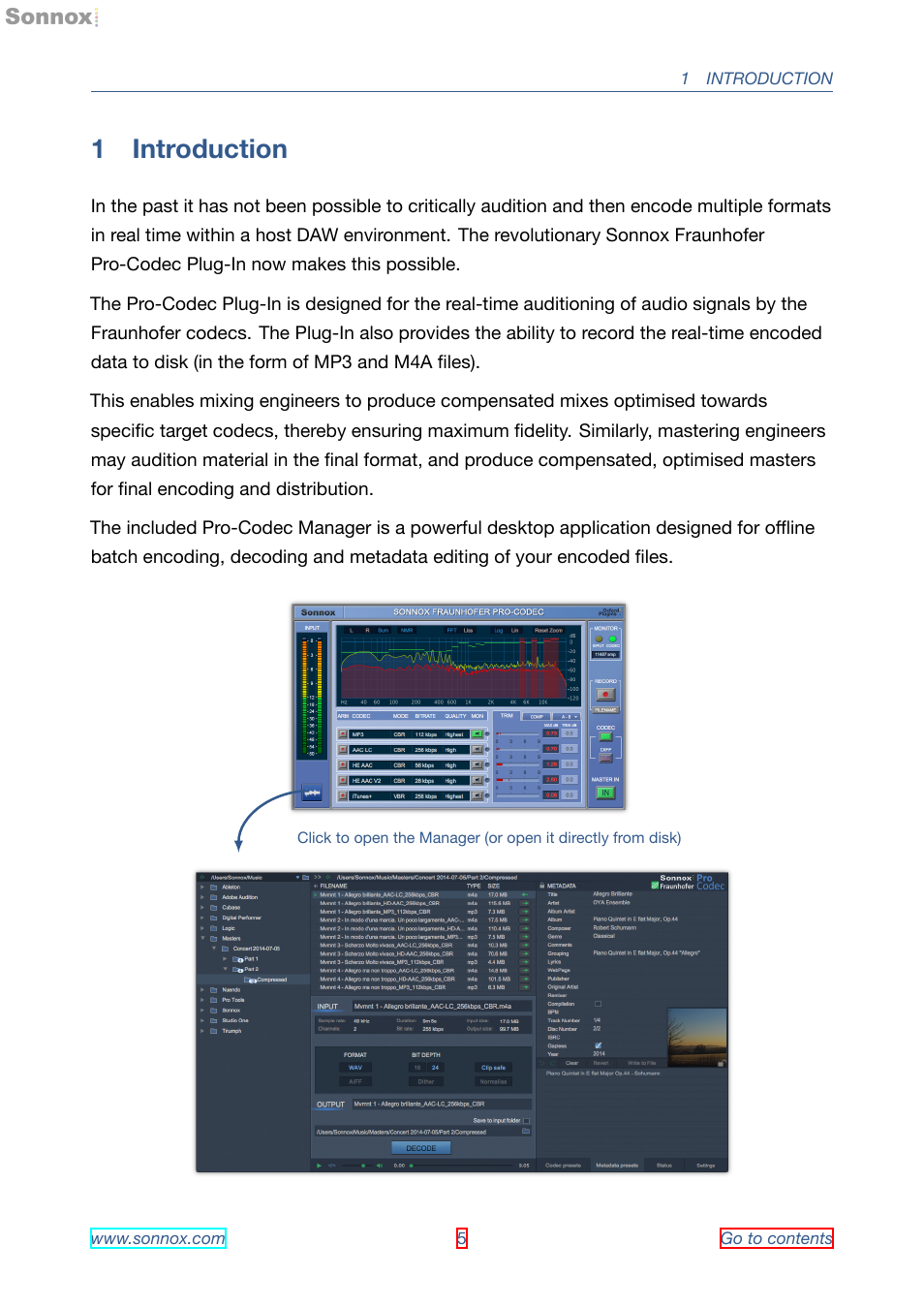 Introduction, 1 introduction | Sonnox Fraunhofer Pro-Codec User Manual | Page 5 / 89