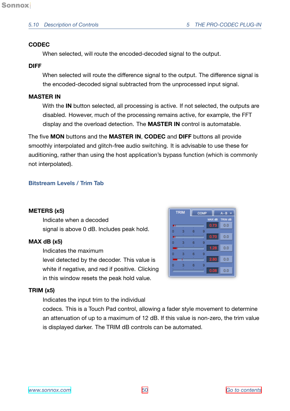 Sonnox Fraunhofer Pro-Codec User Manual | Page 50 / 89