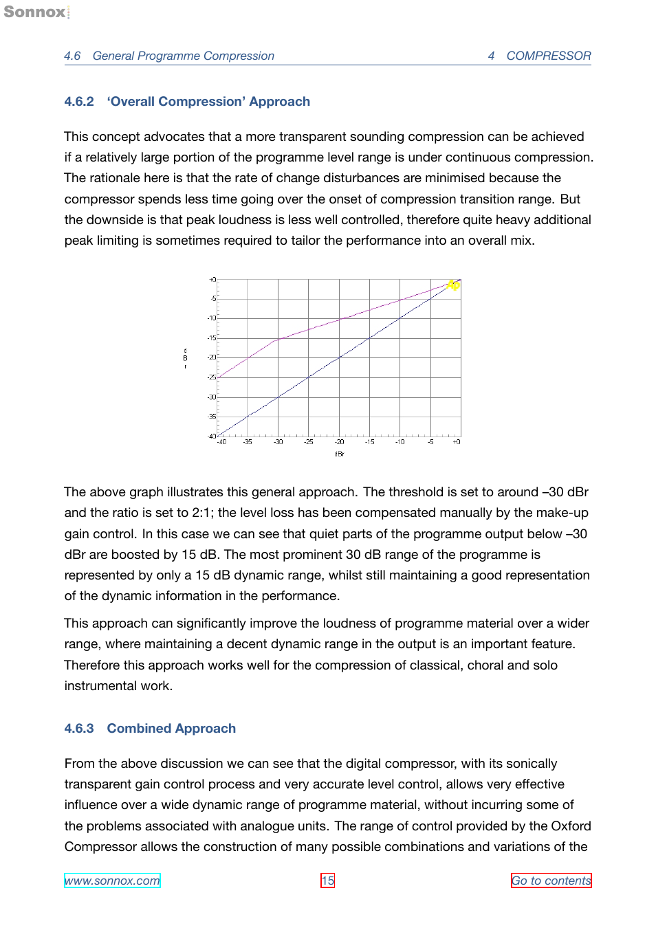 Overall compression’ approach, Combined approach, 2 ‘overall compression’ approach | 3 combined approach | Sonnox Oxford Dynamics User Manual | Page 15 / 50