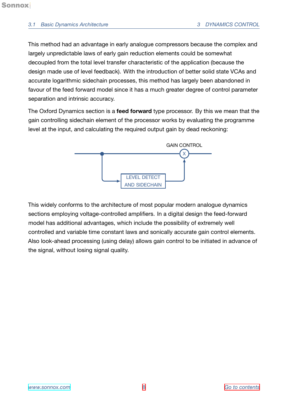 Sonnox Oxford Dynamics User Manual | Page 8 / 50