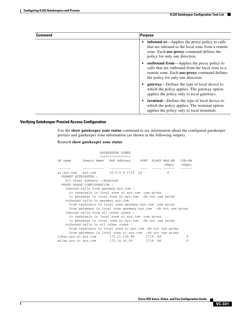 Cisco H.323 VC-289 User Manual | Page 43 / 76