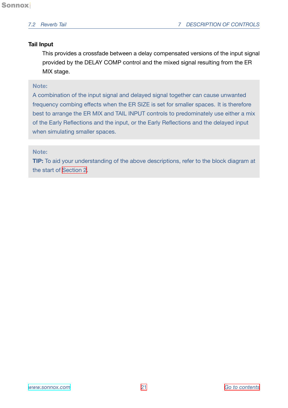 Sonnox Oxford Reverb User Manual | Page 21 / 31