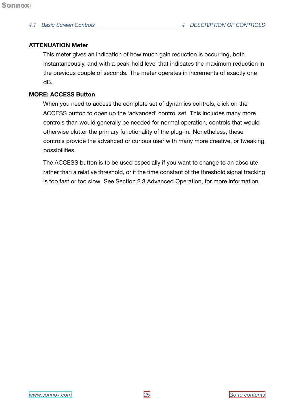 Sonnox Oxford SuprEsser User Manual | Page 25 / 41