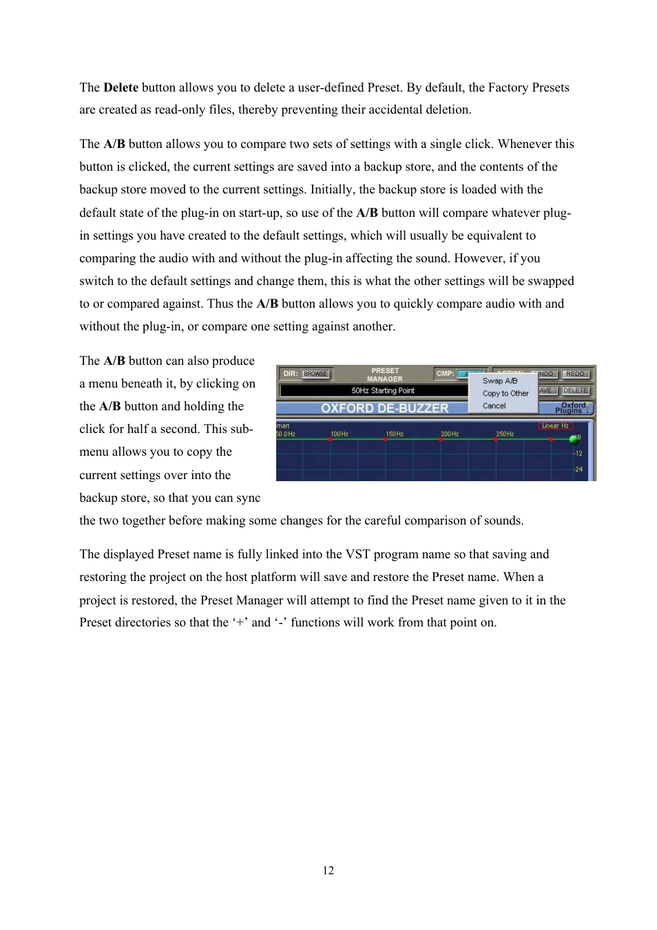 Sonnox Oxford Preset Manager User Manual | Page 12 / 16