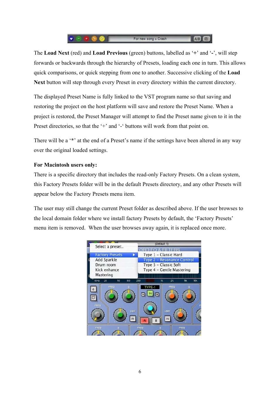 Sonnox Oxford Preset Manager User Manual | Page 6 / 16