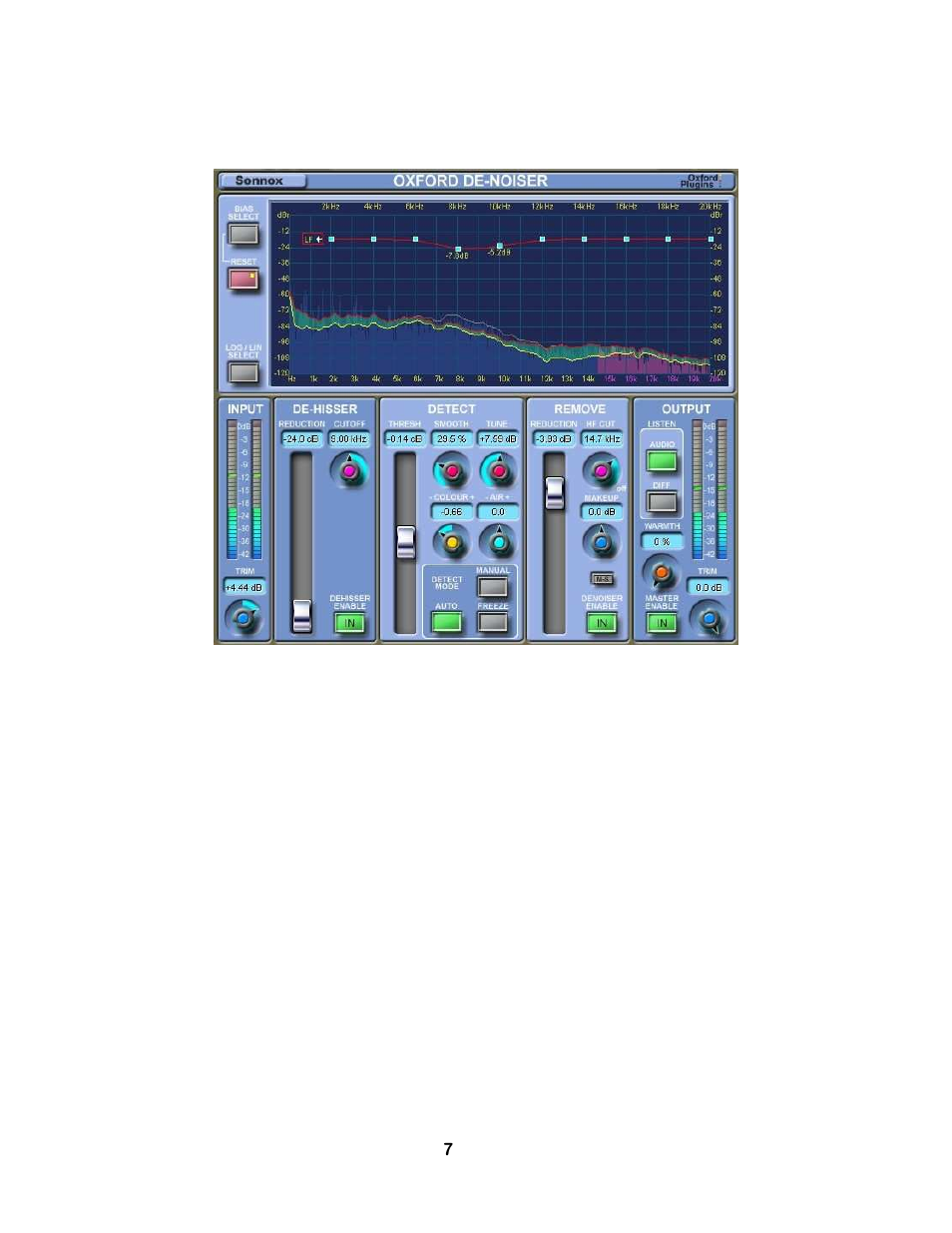 The oxford denoiser | Sonnox Restore User Manual | Page 7 / 10