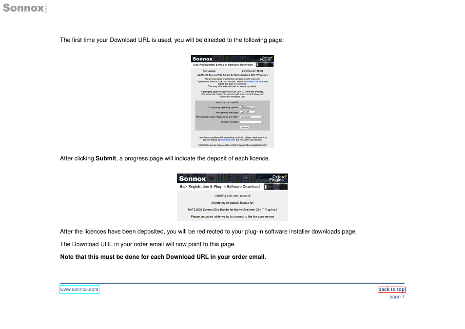 Sonnox Purchasing and Registering Sonnox Plug-Ins User Manual | Page 7 / 7