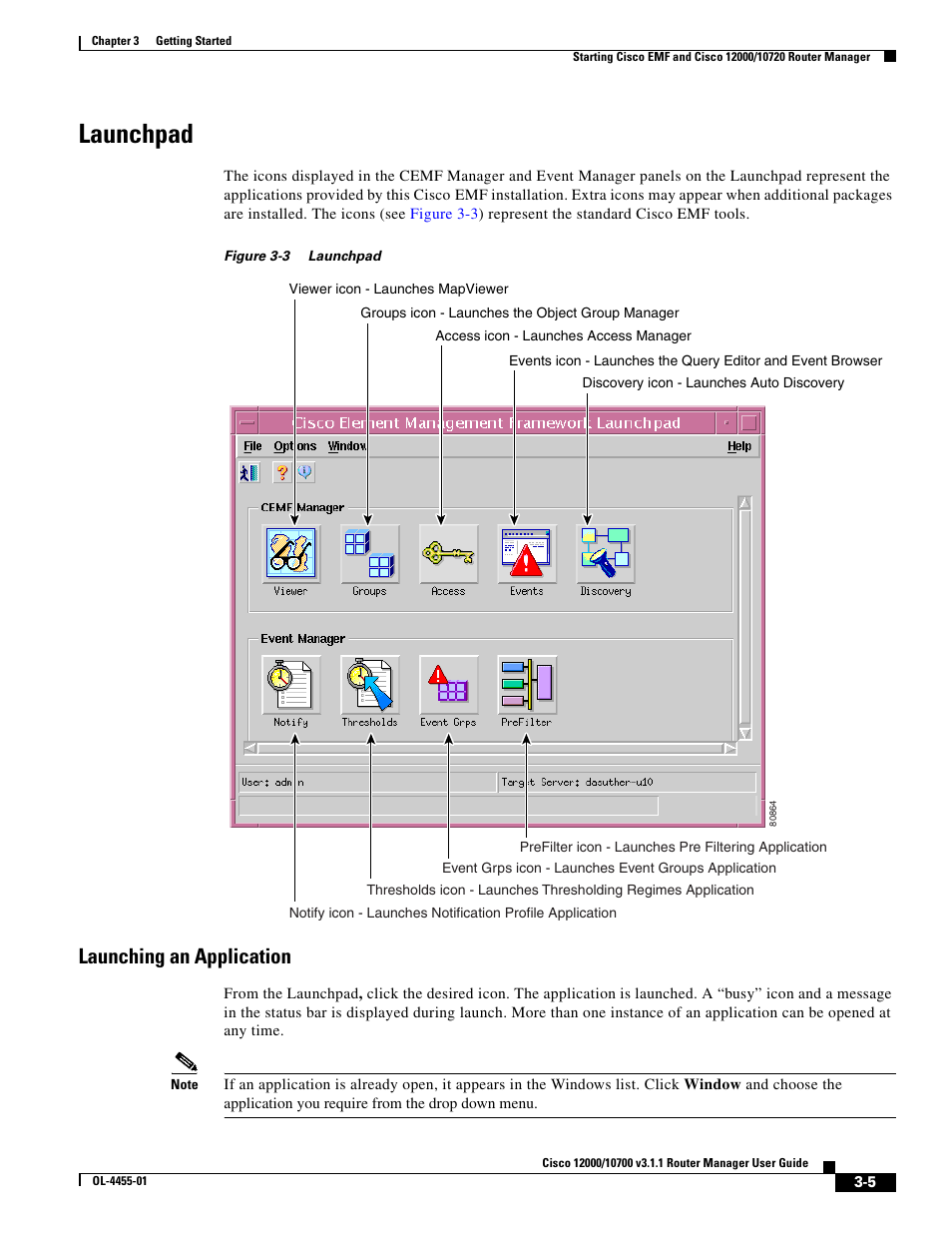 Launchpad, Launching an application | Cisco 12000 User Manual | Page 5 / 60