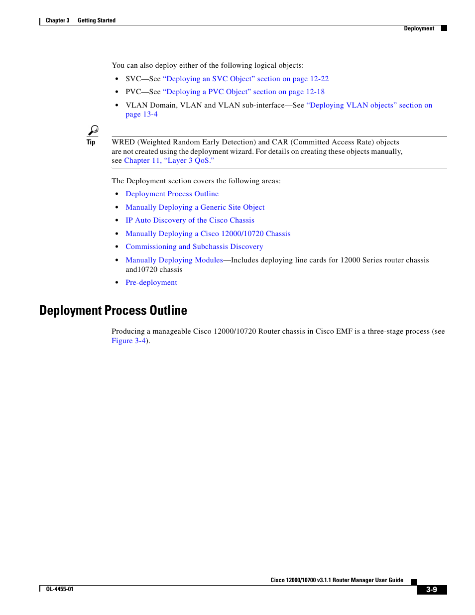 Deployment process outline | Cisco 12000 User Manual | Page 9 / 60