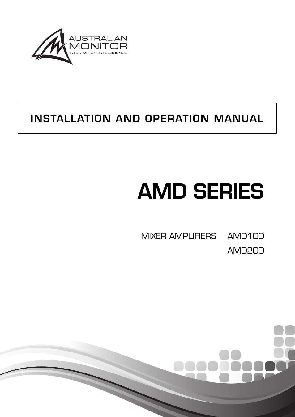 Sonodyne AMD 200 User Manual | 20 pages