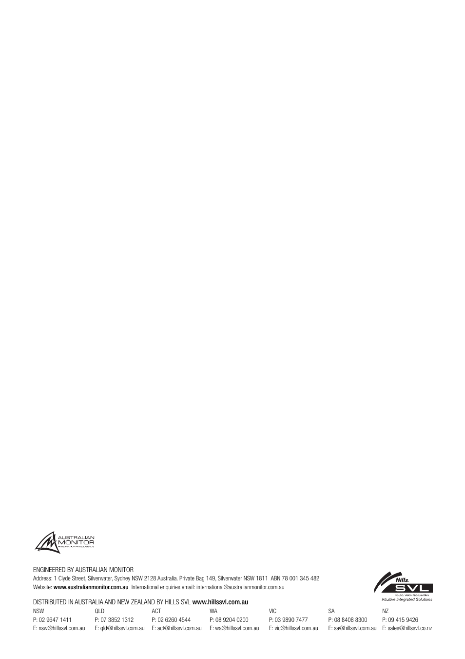 Sonodyne AMD 200 User Manual | Page 20 / 20