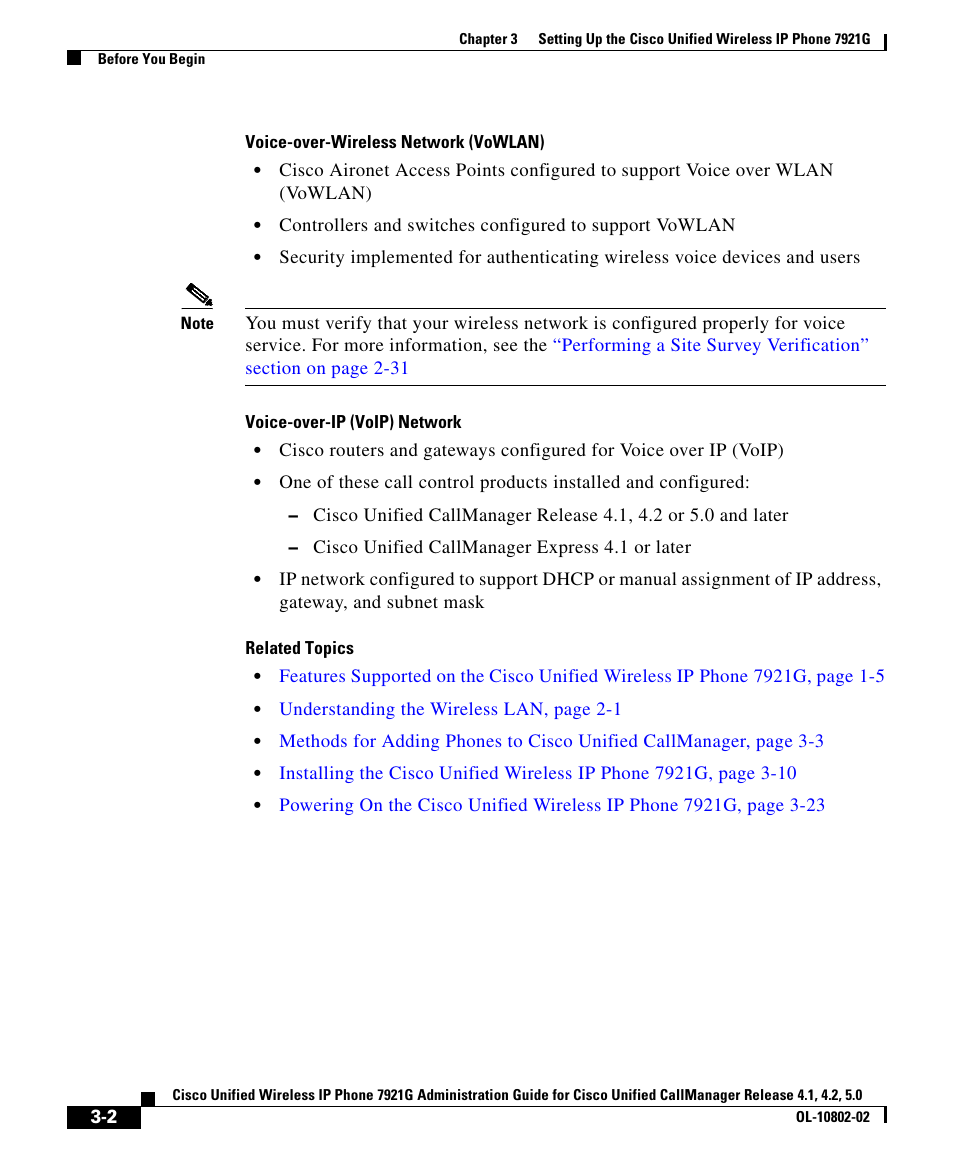 Cisco 7921G User Manual | Page 2 / 30