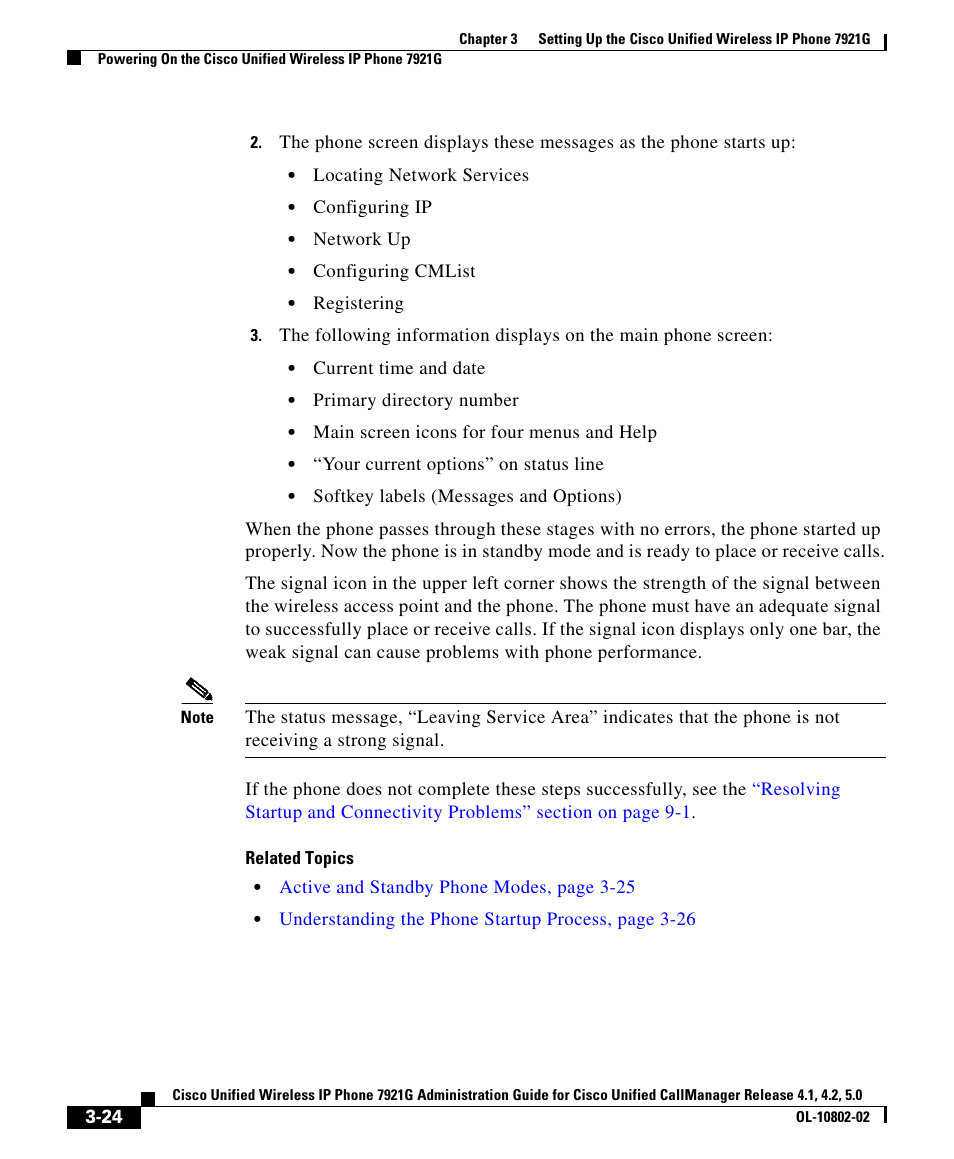 Cisco 7921G User Manual | Page 24 / 30