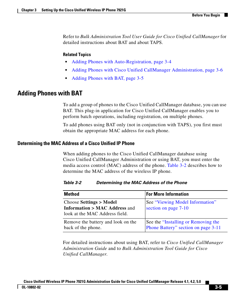 Adding phones with bat | Cisco 7921G User Manual | Page 5 / 30