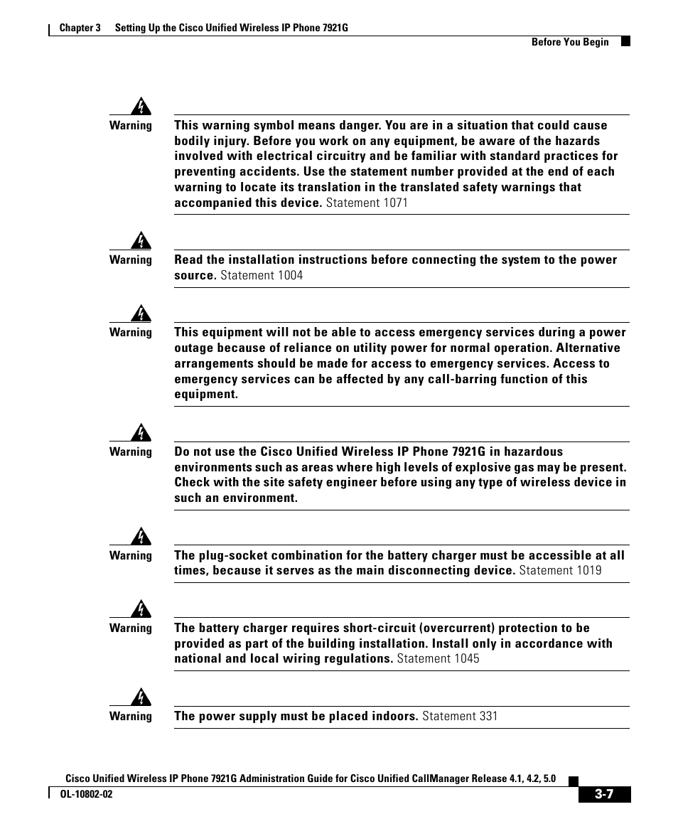 Cisco 7921G User Manual | Page 7 / 30