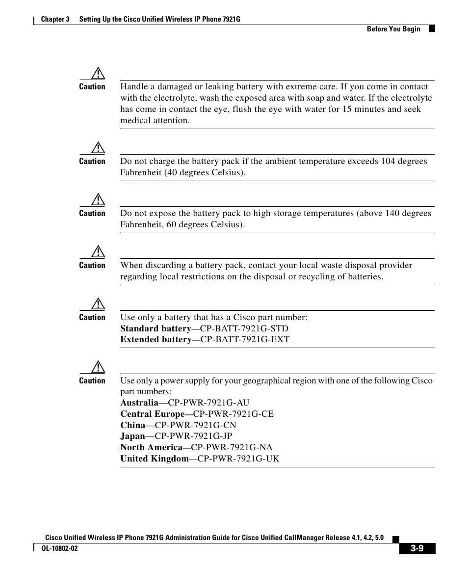 Cisco 7921G User Manual | Page 9 / 30