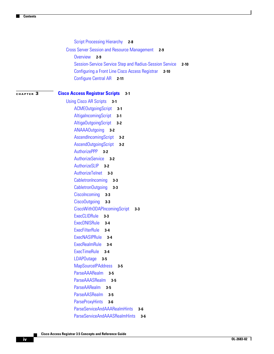 Cisco Cisco Access Registrar 3.5 User Manual | Page 4 / 80