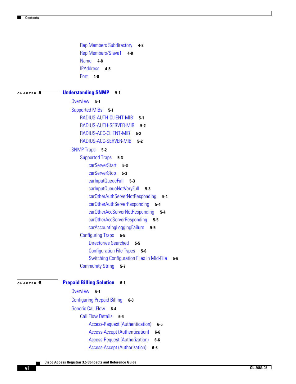 Cisco Cisco Access Registrar 3.5 User Manual | Page 6 / 80