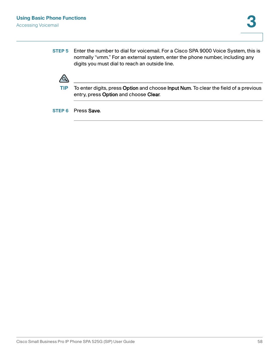 Step 6 press save | Cisco Cisco Small Business Pro IP Phones SPA 525G User Manual | Page 61 / 104
