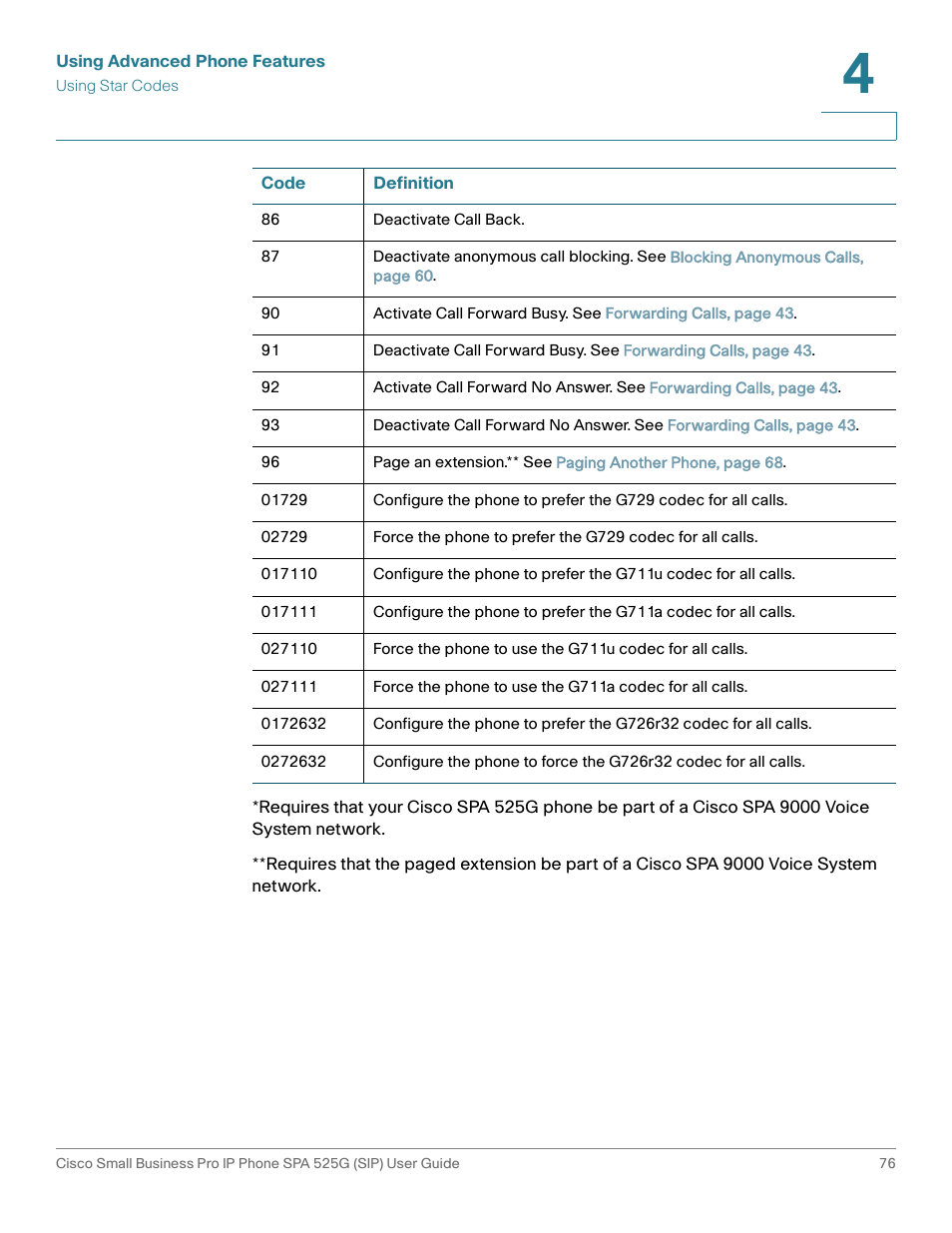 Cisco Cisco Small Business Pro IP Phones SPA 525G User Manual | Page 79 / 104