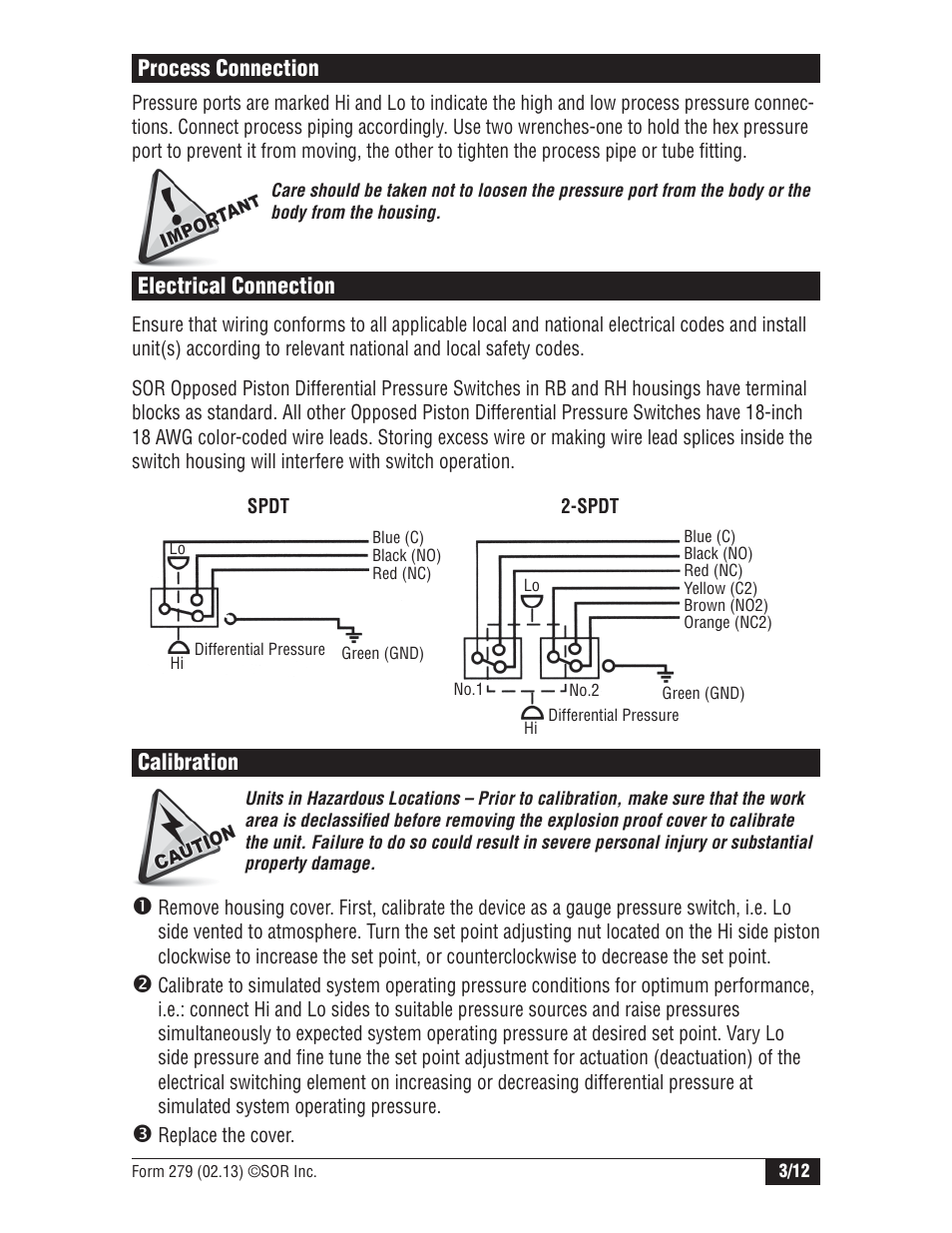 SOR Opposed Piston User Manual | Page 3 / 12