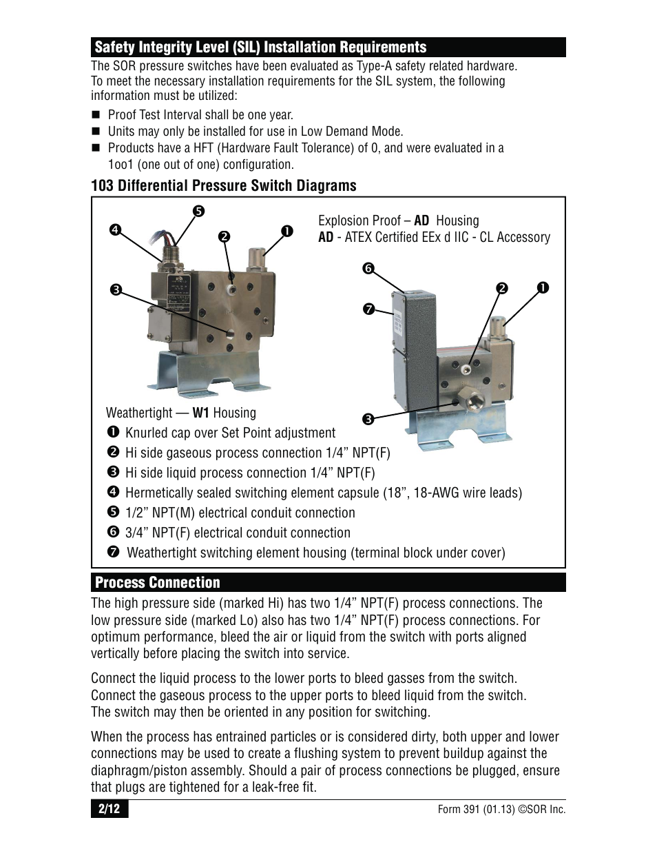 SOR High Static Operation User Manual | Page 2 / 12