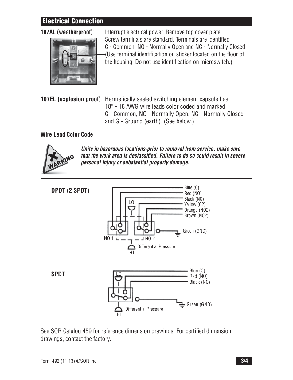SOR Low Range User Manual | Page 3 / 4