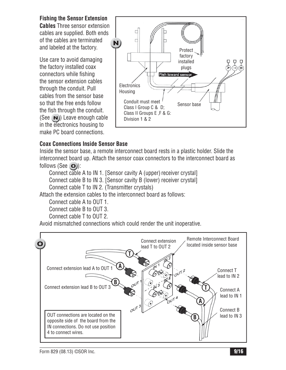 SOR Single Point Ultrasonic Level Switch User Manual | Page 9 / 16