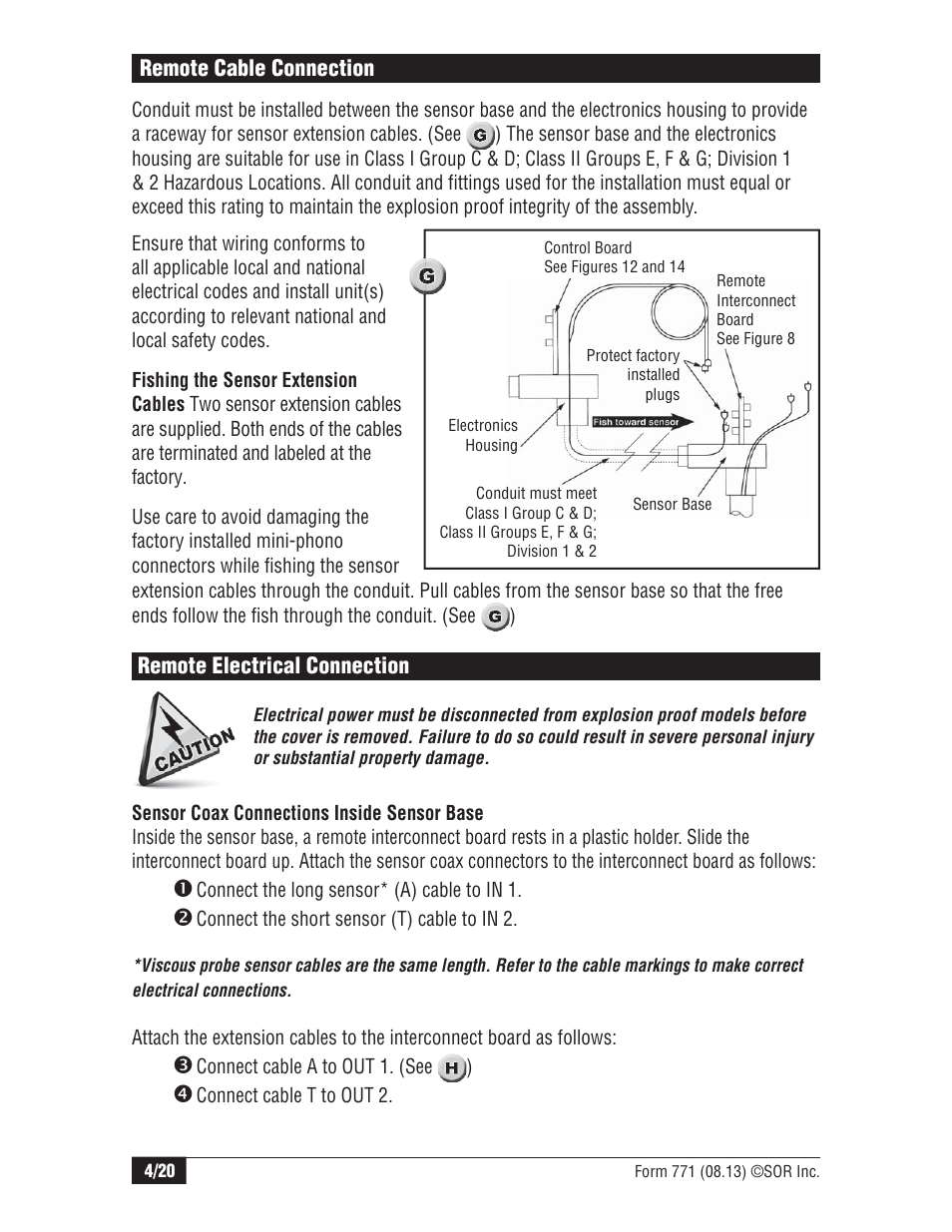 SOR Single Point Ultrasonic Level Switch User Manual | Page 4 / 20