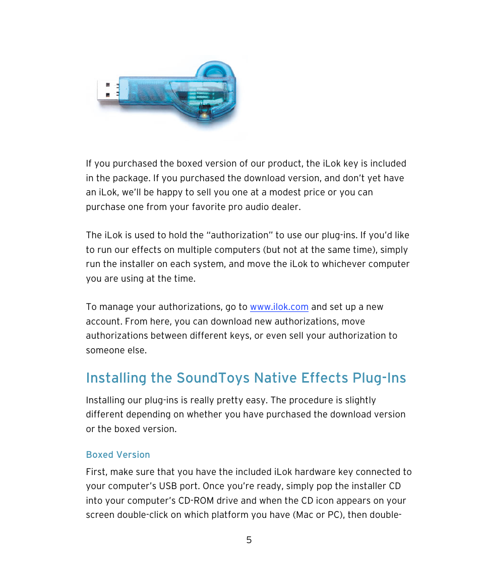 Installing the soundtoys native effects plug-ins | Soundtoys Native FX User Manual | Page 5 / 24