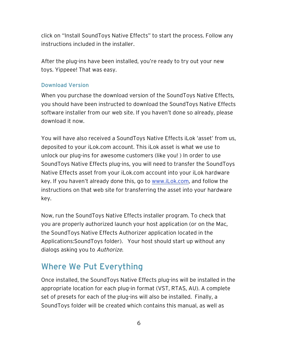 Where we put everything | Soundtoys Native FX User Manual | Page 6 / 24