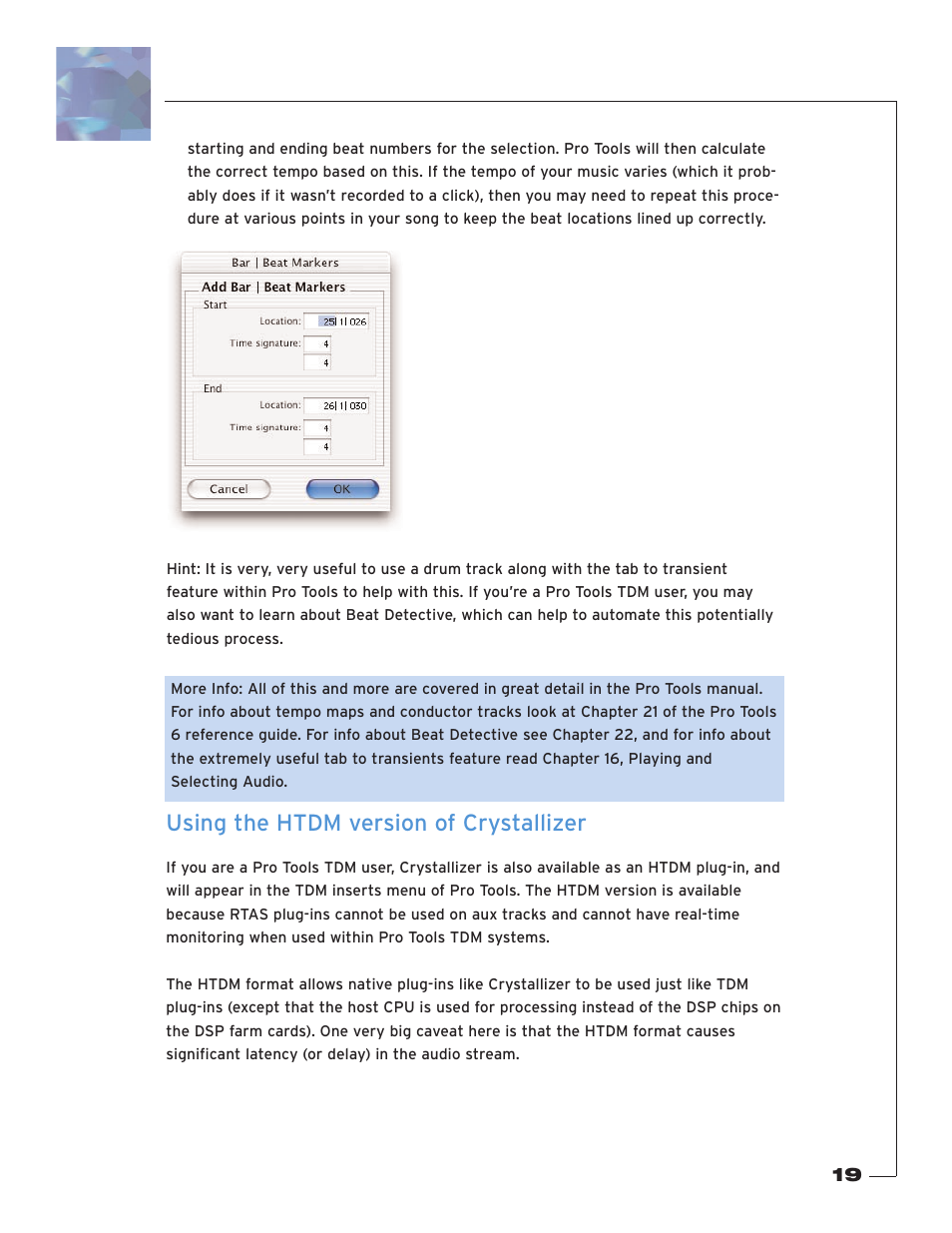 Using the htdm version of crystallizer | Soundtoys Crystallizer User Manual | Page 19 / 32