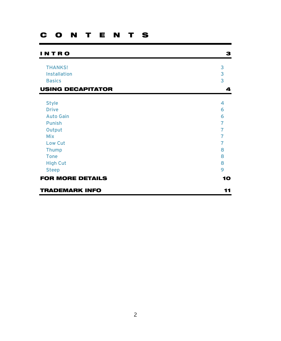 Soundtoys Decapitator User Manual | Page 2 / 11