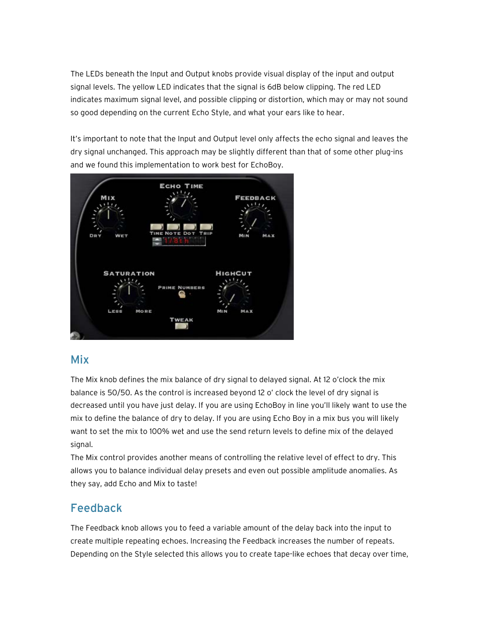 Feedback | Soundtoys EchoBoy User Manual | Page 26 / 63