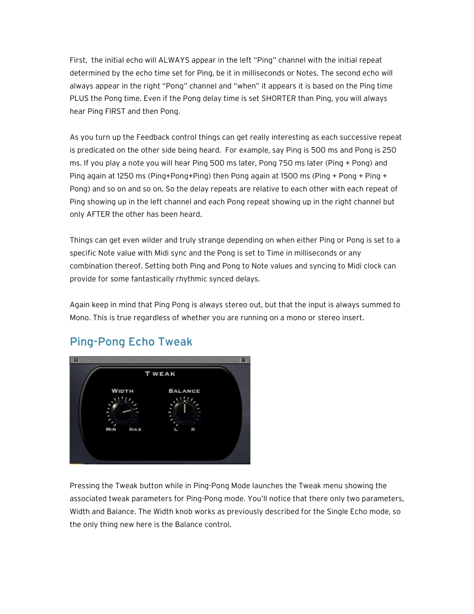 Ping-pong echo tweak | Soundtoys EchoBoy User Manual | Page 37 / 63