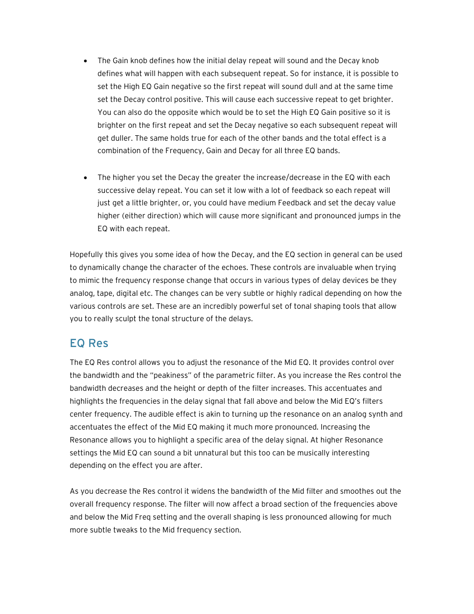 Eq res | Soundtoys EchoBoy User Manual | Page 50 / 63