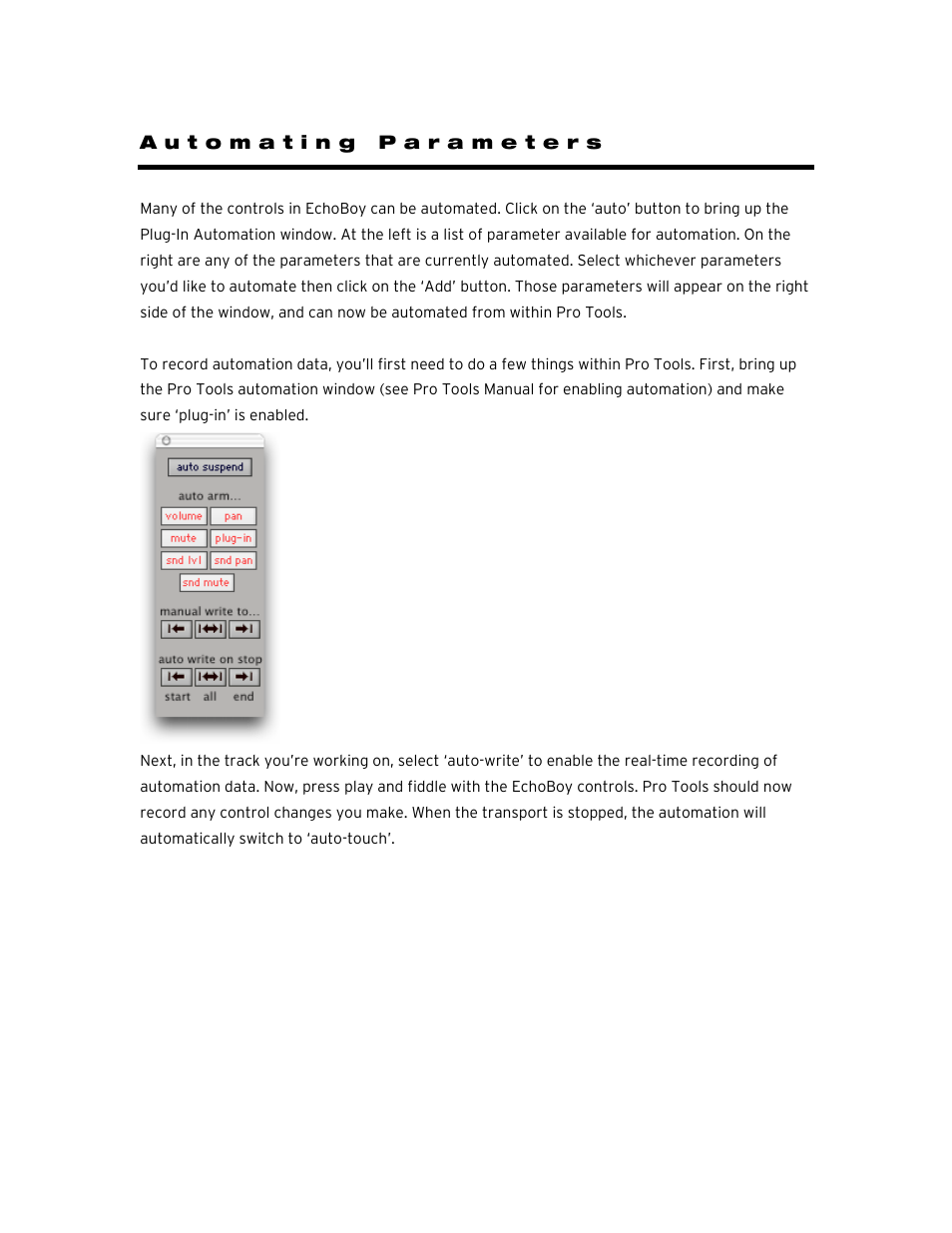 Automating parameters | Soundtoys EchoBoy User Manual | Page 55 / 63