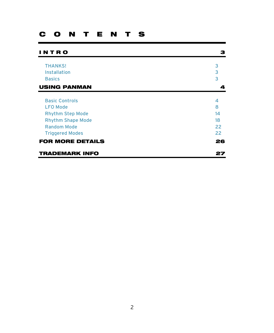 Soundtoys PanMan User Manual | Page 2 / 27