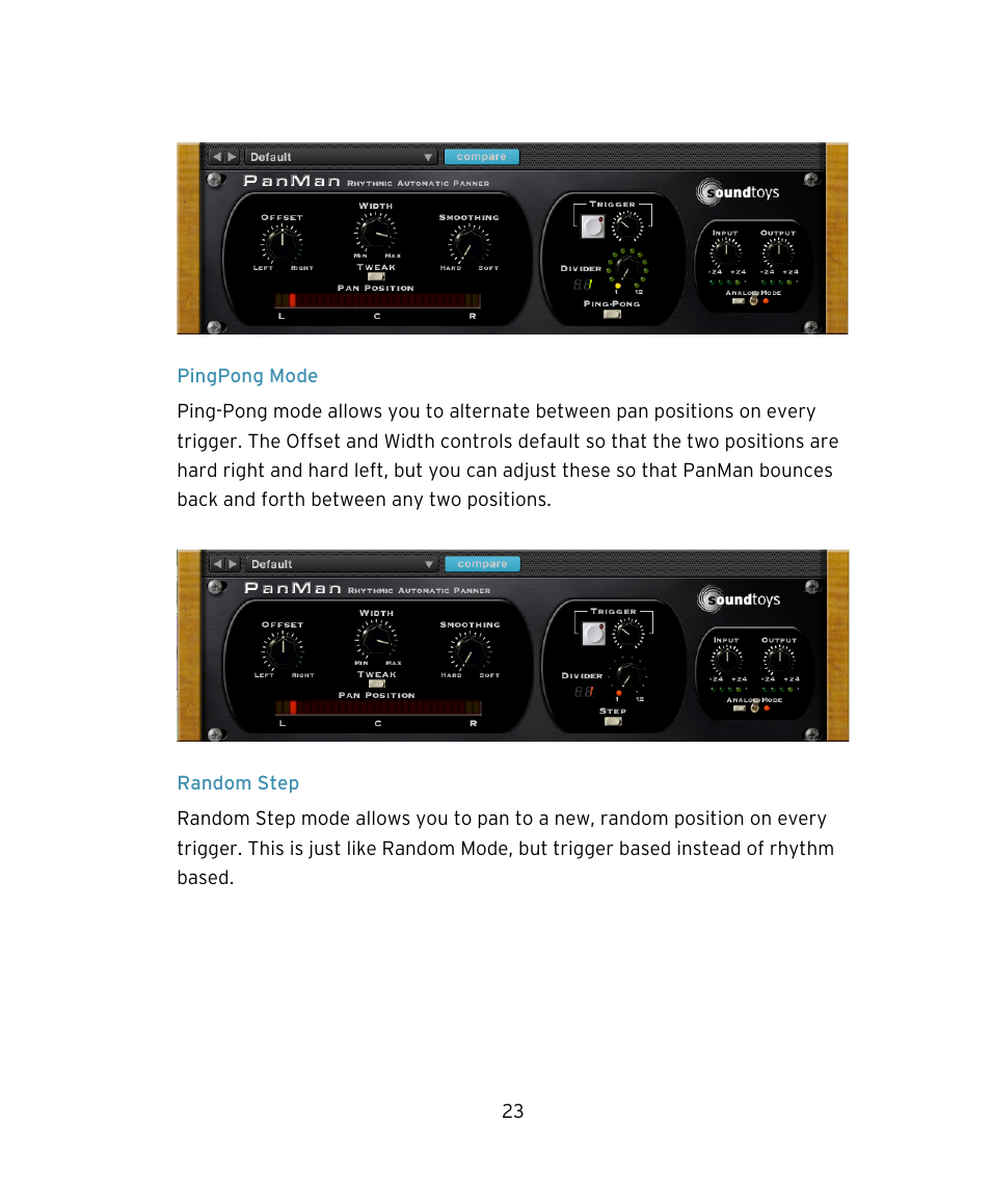 Soundtoys PanMan User Manual | Page 23 / 27