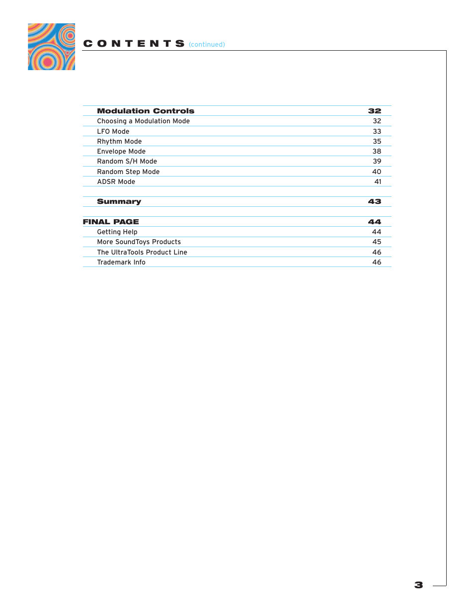 Soundtoys PhaseMistress User Manual | Page 3 / 46